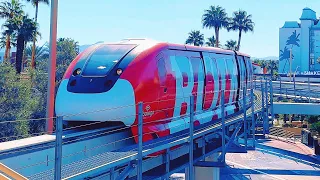 Las Vegas Monorail 2024 Complete Ride in 4K - Las Vegas, Nevada