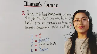 TASA DE INTERÉS SIMPLE / aprende con ejercicios súper sencillos