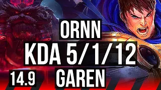 ORNN vs GAREN (TOP) | 5/1/12, 600+ games | KR Diamond | 14.9