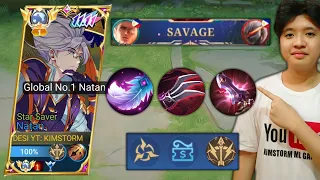 FINALLY REVEALED NATAN BEST BUILD AND EMBLEM (Global Natan Tutorial)🔥