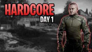 🔴 Craziest Start Ever • Hardcore Day 1 • Escape from Tarkov