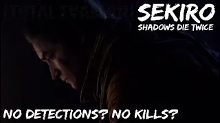 Sekiro No Detection No Kill Run (Excluding Bosses) Total Evasion Avoidance Stealth Compilation