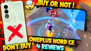 OnePlus Nord ce 4 🔥 Don't buy full reviews 🤯 || free fire gaming test😱 Red War