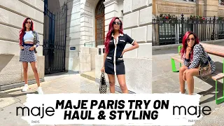 MAJE TRY ON HAUL | MAJE PARIS SALE HAUL | MAJE TRY ON HAUL 2022 | MAJE TRY ON | RAQUEL SEWELL