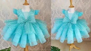 Ruffle Ball Gown Cutting and Stitching / One Year Ball gown Cutting and Stitching