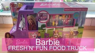 Barbie GMW07 Food Truck Vehicle Playset with 30+ accessories