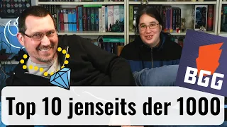 Top 10 Brettspiele jenseits der 1000 bei Board Game Geek