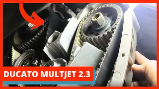 Ducato Multijet 2.3 - Troca de bomba d'água e ponto do motor.