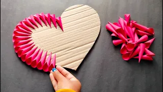 Diy Paper Heart Wall Hanging||Valentine's Day Craft ideas||Paper Craft