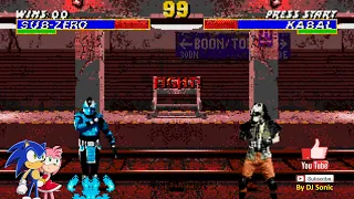 Ultimate Mortal Kombat 3 v0.71 -Cyber Sub-Zero- (Sega Genesis) - Longplay