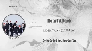 MONSTA X (몬스타엑스) - Heart Attack (Color Coded Han/Rom/Eng/Esp Lyrics)