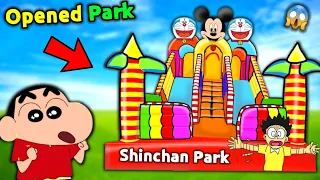 Shinchan Opened Park 😱 || Funny Game Roblox 😂