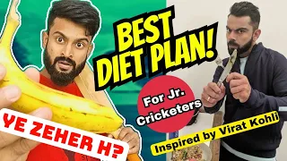 ZABARDAST🔥 DIET Plan for Cricketers | Veg & Non-Veg (CHEAP & BEST) | Inspired By VIRAT KOHLI