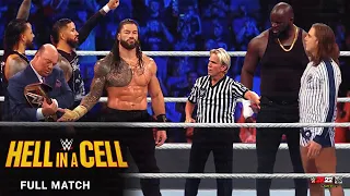 FULL MATCH - Roman Reigns & Usos vs. Omos & Riddle - WWE Hell In A Cell 2022