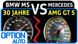 ★ 0-200 km/h • BMW M5 "30 Jahre M5" vs Mercedes AMG GT S