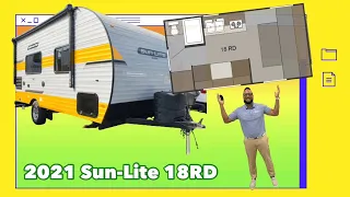 The Most POPULAR Sunset RV... 2021 SUN-LITE 18RD w/ Murphy bed NOW available at VEURINKS RV CENTER!