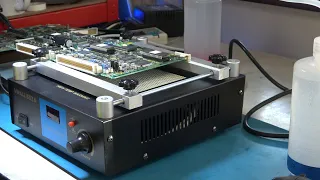 Unbox and repair of a Yihua 853A pre-heater, use to work on SM electrolytic capacitors.