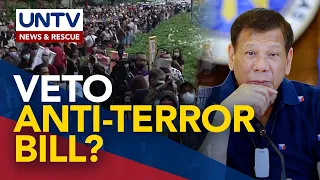 Maliit na ang posibilidad na i-veto ng Pangulo  ang anti-terror bill - Malacañang