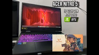 VALORANT | Acer Nitro 5 | i5-12500H | RTX 3050 Laptop GPU | 16gb Ram | Benchmark 2023