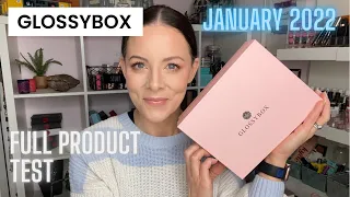GLOSSYBOX UK JANUARY 22 | Full Product Test, Review & Demo | Contents test for over 40s