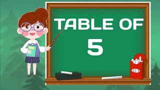 Table of 5 l Multiplication Table of 5 l Table of 5 for kids l 5 ka pahada l  5 ka Table l