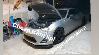 Front Lip and Side Skirt Install on FRS/BRZ/86!