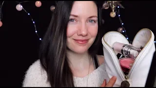 [ASMR] What’s in My Makeup Bag? Tapping, Scratching, Rummaging {Whispered}