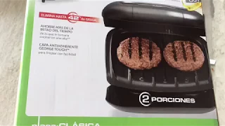 George Forman 2 Servings Grill Silent Unboxing