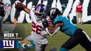 New York Giants vs. Jacksonville Jaguars | 2022 Week 7 Game Highlights