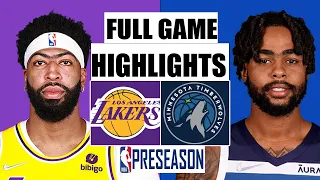 Los Angeles Lakers vs Minnesota Timberwolves FULL GAME  NBA Season 2022 | NBA Preseason 10/12/2022