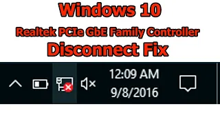 Internet Disconnect (Realtek PCIe GbE Family Controller)