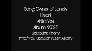 Owner Of A Lonely Heart {Lyrics} - Yes