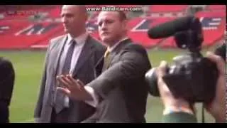 Carl Froch Pushes George Groves at the Promo in Wembley