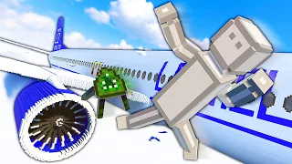 People Playground RAGDOLLS vs Plane Engine - Teardown Mods Gameplay