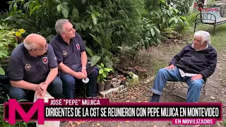 JOSÉ "PEPE" MUJICA y dirigentes de la CGT se reunieron en Montevideo