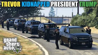 GTA 5 | Attack on President | Trevor Kidnapped President Trump | Game Loverz