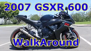 2007 Suzuki GSXR 600 Walkaround and Mods