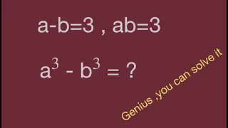 Math Olympiad,find the value,a root - b root ,math games,magic math ,algebra.Geniius,solve it