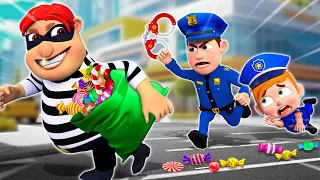 Baby Police Chase Thief - Watch Out For Stranger Danger Song and More Nursery Rhymes & Kids Songs