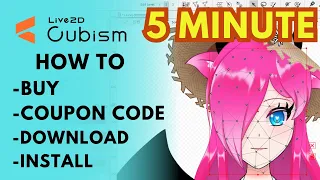 How to Buy/Coupon Code/Download/Install Live2D Cubism in 5 minute