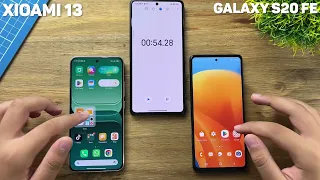 XIAOMI 13 VS SAMSUNG GALAXY S20 FE 5G - FIRST SPEED TEST