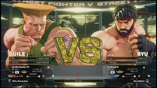 SFV Champion Edition 🔥 HyoWonDaddy-PC (GUILE) Vs JustfogQ16 (RYU) 🔥 Online Match's 02-04-2023