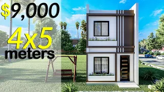 (4x5 Meters) Tiny House Design | 2 Bedrooms House tour