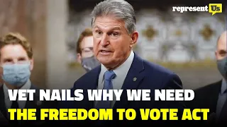 Veteran Nails Why We Need the Freedom to Vote Act | RepresentUs