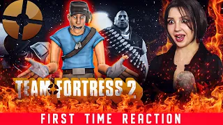 Overwatch 2 Fan Girl REACTS to Meet The Team || Team Fortress 2