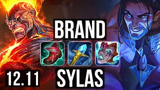 BRAND vs SYLAS (MID) | Rank 2 Brand, 8/0/5, Legendary | KR Grandmaster | 12.11