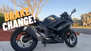 2013 Kawasaki Ninja 300 Brake Change