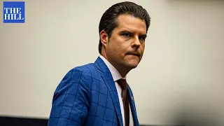 Matt Gaetz SNAPS at reporter questioning him about obstruction of justice allegations