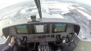 Cessna C208B Caravan - RNAV approach in Japan. With ATC! Very special!