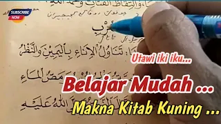 Belajar Maknai Kitab Taisirul Khollaq  Makna Pesantren _ Baca Kitab Kuning makna jawa